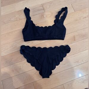 Marysia Swim 2 piece black bathing suit , size medium